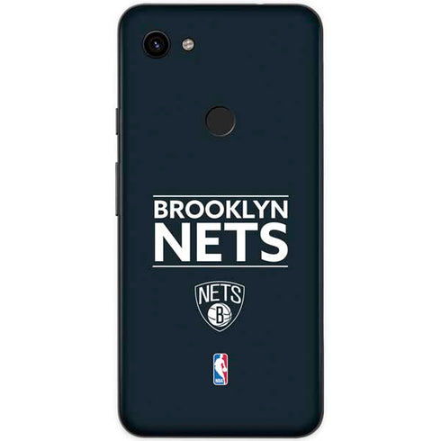 NBA Brooklyn Nets Standard - Black Google Pixel 3a XL Skin